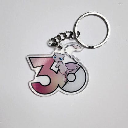 Pokémon 30th Anniversary Acrylic Keychain – Captain Pikachu, Eevee & Eeveelutions (50 Styles)