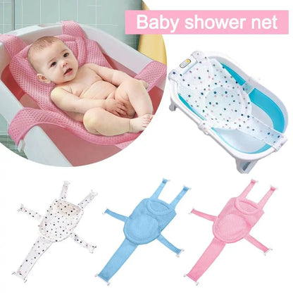 Coussin de support de bain réglable pour bébé – Siège de bain antidérapant pour nouveau-né pour baignoire, douche et bain pour bébé