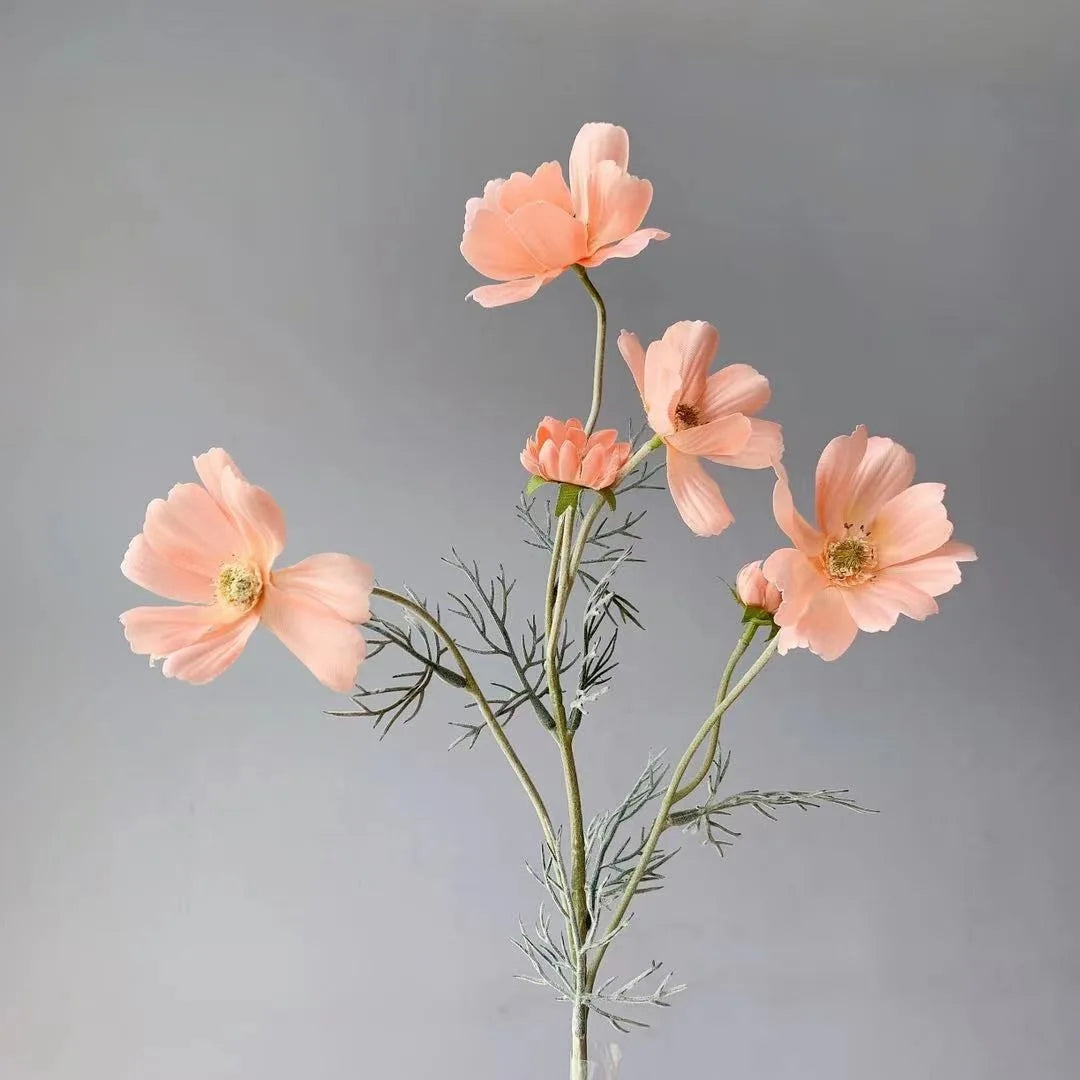 1 Gerbe de 60cm de Fleurs Artificielles Camomille Marguerite – Fausse Fleur en Soie Blanche pour Décoration de Mariage, Décoration de Table, Arrangements de Fête & Bouquets DIY