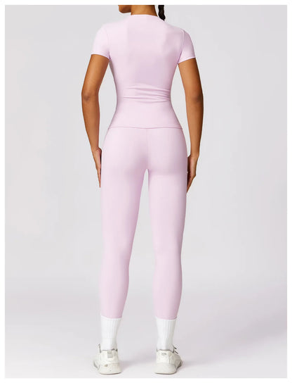 Camiseta de running NCLAGEN para mujer – Top deportivo transpirable de manga corta para gimnasio, yoga, fitness, entrenamiento y ropa deportiva