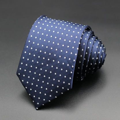 Corbata Floral de Puntos para Hombre – Corbata Casual de Moda Azul Roja Amarilla para Negocios, Bodas y Ocasiones Formales | Accesorio de Regalo
