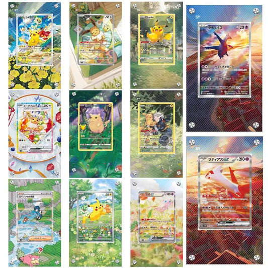 Vitrina de exhibición acrílica de arte extendido de Pokémon PSA – Soporte de exhibición de cartas coleccionables de Latios, Latias, Mew, Eevee y Pikachu