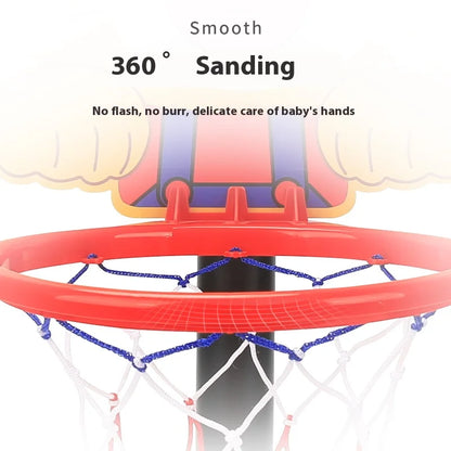 Children’s Version Vertical Adjustable Lifting Basketball Rack – Outdoor & Indoor Sports Cartoon Rebound Parent-Child Interactive Toy