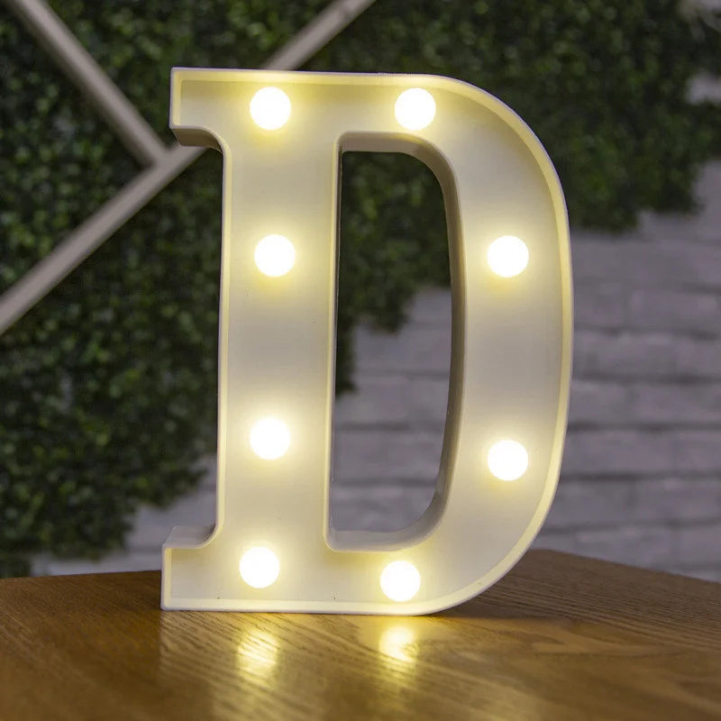 Alphabet & Number LED Night Lights – Personalized Letter Lamps for Birthday Parties, Weddings, Bedrooms, Wall Decor & Home Decorations