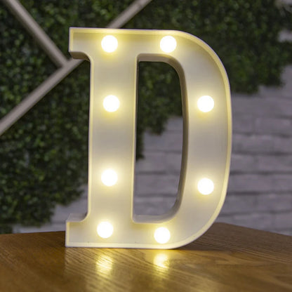 Alphabet & Number LED Night Lights – Personalized Letter Lamps for Birthday Parties, Weddings, Bedrooms, Wall Decor & Home Decorations