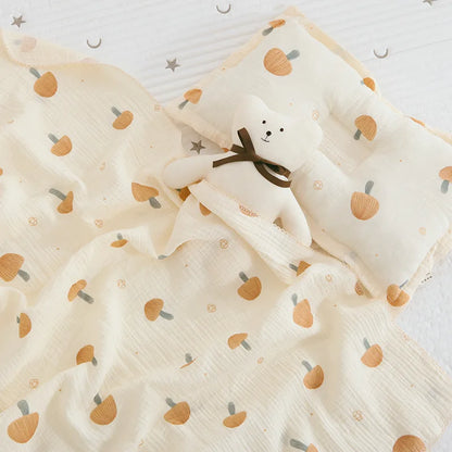 Summer Baby Muslin Blanket – Soft Newborn Swaddle Wrap Receiving Blanket for Infant Crib & Sleeping