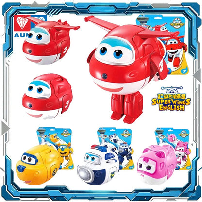 Auldey Super Wings Transforming Egg Robot Toy – Original Action Figure Collectible Model for Boys & Girls, Kids' Gift