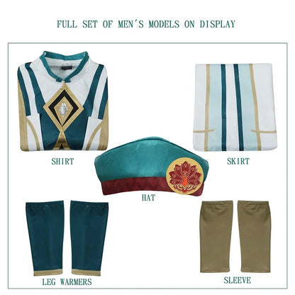 Genshin Impact Akademiya Cosplay Uniform – Sumeru Library Costume (Men & Women)