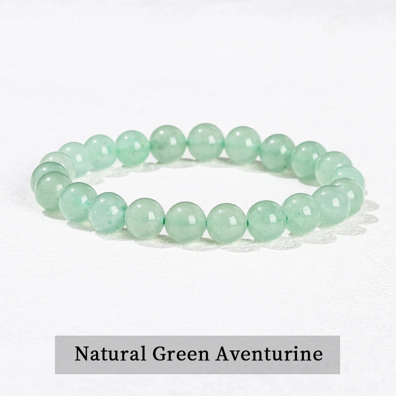 Bracelet en perles d'améthyste naturelle – Bracelet extensible en cristal véritable pour hommes et femmes, bijou de méditation yoga et accessoire de mode