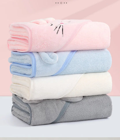 Toalla de Baño con Capucha para Bebé – Suave Manta de Baño y Arrullo para Recién Nacidos, Bebés y Niños Pequeños