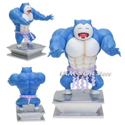 18cm Pokémon Figures – Gym Cartoon Fitness Muscle Action Figures (Charmander, Bulbasaur, Squirtle) Anime Fit Model Figurines Toys