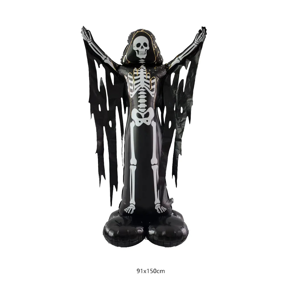 Halloween Aluminum Foil Balloons – Large Standing & Seated Bat, Pumpkin, Ghost & Monster Inflatable Balloons for Halloween Party Decorations