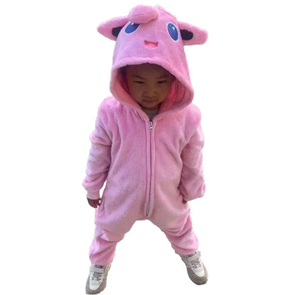 Kids Kigurumi Cosplay Costume – Full Body Onesie Pajamas Sleepwear for Boys & Girls, Halloween, Christmas & Dress-Up Gift Outfit