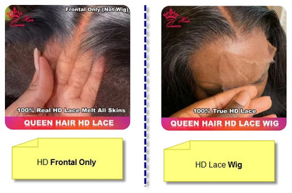 Frontal y cierre de encaje invisible HD de cabello humano virgen con ondas o liso – 13x6, 13x4, 7x7, 6x6, 5x5, 4x6 y 4x4