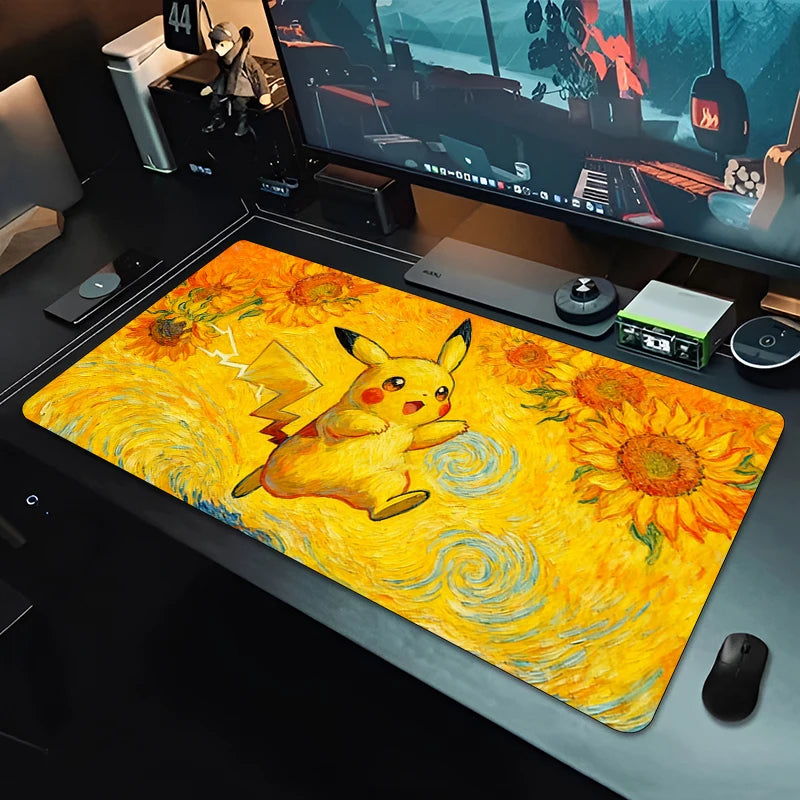 Pikachu-Inspired XXL Gaming Mouse Pad | Large Anime Desk Mat for Keyboard & Mouse