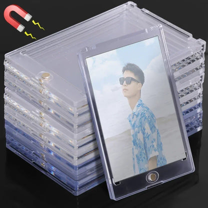 Ensemble de supports pour cartes à collectionner Pokémon – Présentoir magnétique triangulaire en acrylique avec protection étanche pour cartes de collection
