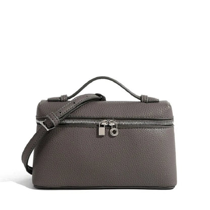 Sac à bandoulière en cuir grain de litchi de qualité supérieure pour femmes – Sac à main bento minimaliste tendance, Mini sac à bandoulière exquis avec poignée supérieure pour une tenue quotidienne élégante, des sorties décontractées et un style chic