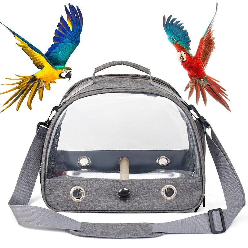 Portable Foldable Bird Carrier Bag – Oxford Cloth Travel Cage for Parrots, Pigeons & Small Birds, Lightweight Outdoor Pet Bag