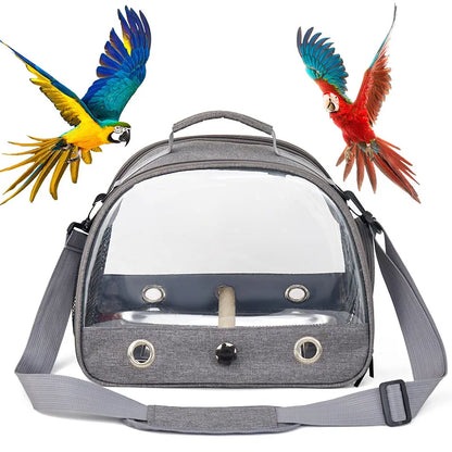 Portable Foldable Bird Carrier Bag – Oxford Cloth Travel Cage for Parrots, Pigeons & Small Birds, Lightweight Outdoor Pet Bag