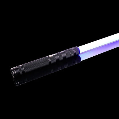 RGB Metal Lightsaber – Dueling Smooth Swing Laser Sword, 16 Color Changing & 16 Sound Effects, FOC Rave Flashing Toy Saber