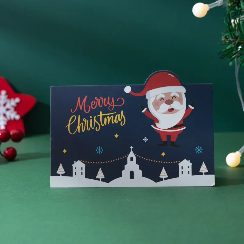 3D Folding Christmas Greeting Card – Merry Christmas & Happy New Year Gift Card for Xmas Party, Navidad & Holiday Decor