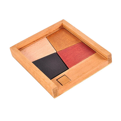 Casse-tête Tangram en bois – Jeu de défi IQ classique pour adultes et enfants, jouet éducatif de résolution de problèmes, exercice de pensée créative et cadeau intellectuel