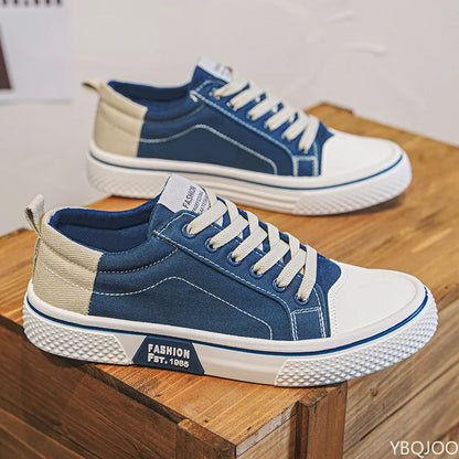 Baskets Toile Homme – Chaussures Décontractées Légères et Respirantes, Baskets de Marche Confortables et Résistantes à l'Usure, Grandes Tailles