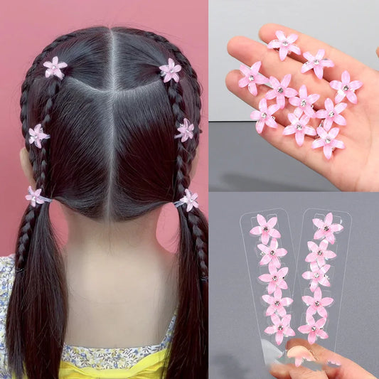 Juego de 10 pinzas para el pelo de princesa con flores para niñas – Lindas horquillas y accesorios para el pelo florales para niños