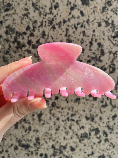 Pinzas grandes para el pelo – Pinzas antideslizantes de sujeción fuerte con estampado de cuadros y lunares retro para mujeres y niñas | Accesorios de moda para el día a día