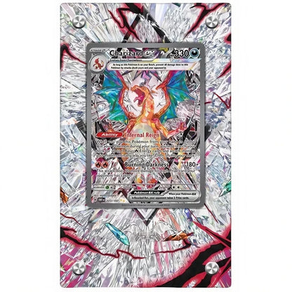 Expositor de metacrilato para cartas Pokémon – Psyduck, Bulbasaur, Mewtwo, Charmander y soporte protector para cartas de personajes