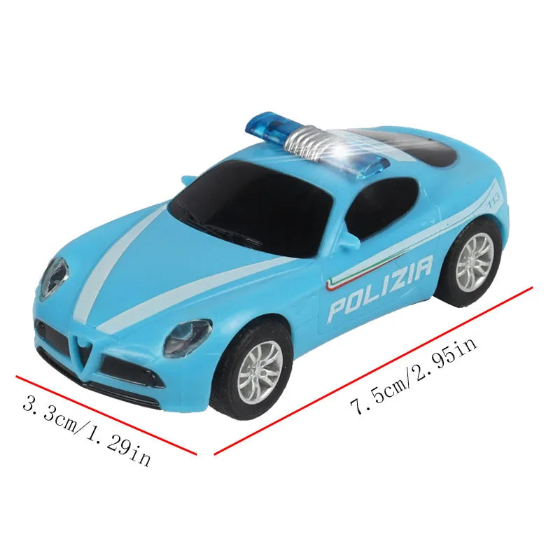 Voiture de slot analogique 1:64 pour Carrera GO et Scalextric – Voiture de course électrique à grande vitesse, véhicule jouet de piste de course de police