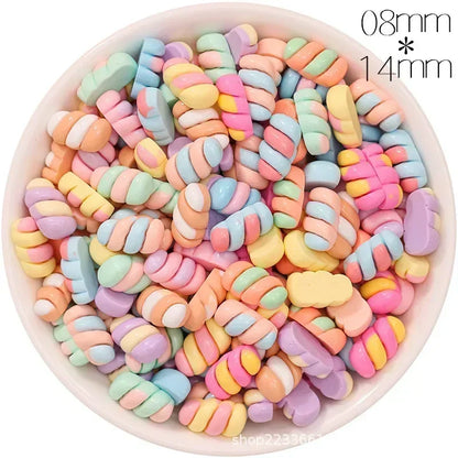 30/300pcs Mini Breloques en Résine Bonbon Fleur Amour – Mignons Accessoires de Bricolage pour Nail Art, Barrettes à Cheveux, Scrapbooking, Bijoux Faits Main et Projets Créatifs pour Enfants