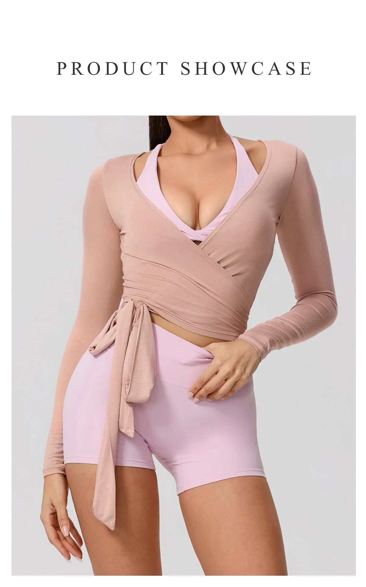 Women’s Long Sleeve Yoga Top – Quick-Dry Breathable Sportswear for Gym, Pilates, Dance & Ballet