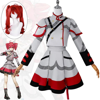 Kasane Teto Cosplay Costume | Adult Carnival Uniform Anime Outfit | Halloween Party & Masquerade Game Costume for Women