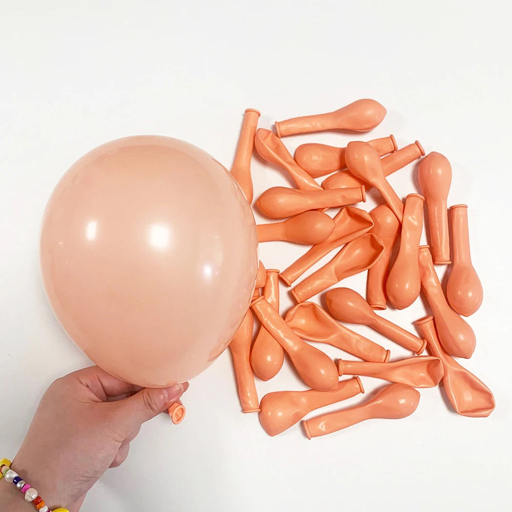 Retro Latex Balloons – 5/10/12/18 Inch White, Sand, Pink, Coffee & Sage Green Balloons for Birthday, Baby Shower & Wedding Decor