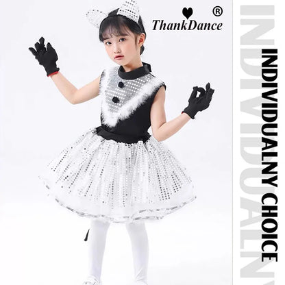 Cute Cat Cosplay Costume for Kids – Cat Girl & Animal Dance Outfit for Boys & Girls Halloween Party Wear