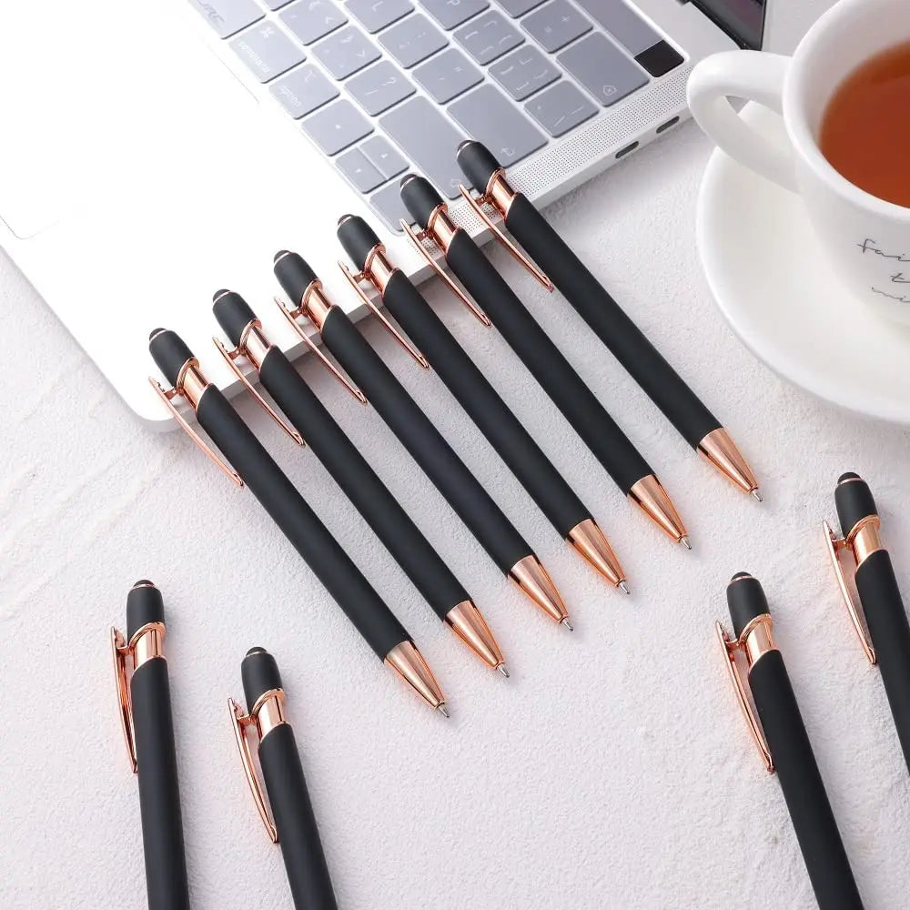 Metal Ballpoint Pen with Stylus Tip – Touch Screen Writing Pen for Office, School & Stationery, Custom Logo & Name Gift
