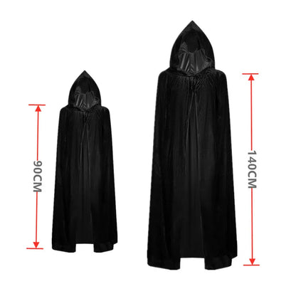 Kids’ Grim Reaper Halloween Costume – Scary Robe Outfit with Glowing Red Eyes, Mask & Gloves for Boys, Halloween Parties & Dress-Up