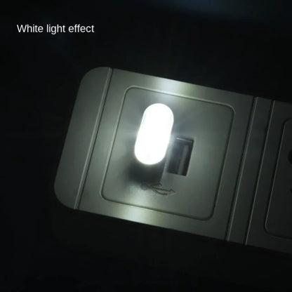Mini USB LED Luz Ambiental Interior para Coche – Lámpara de Ambiente de Neón Plug & Play y Luz de Emergencia