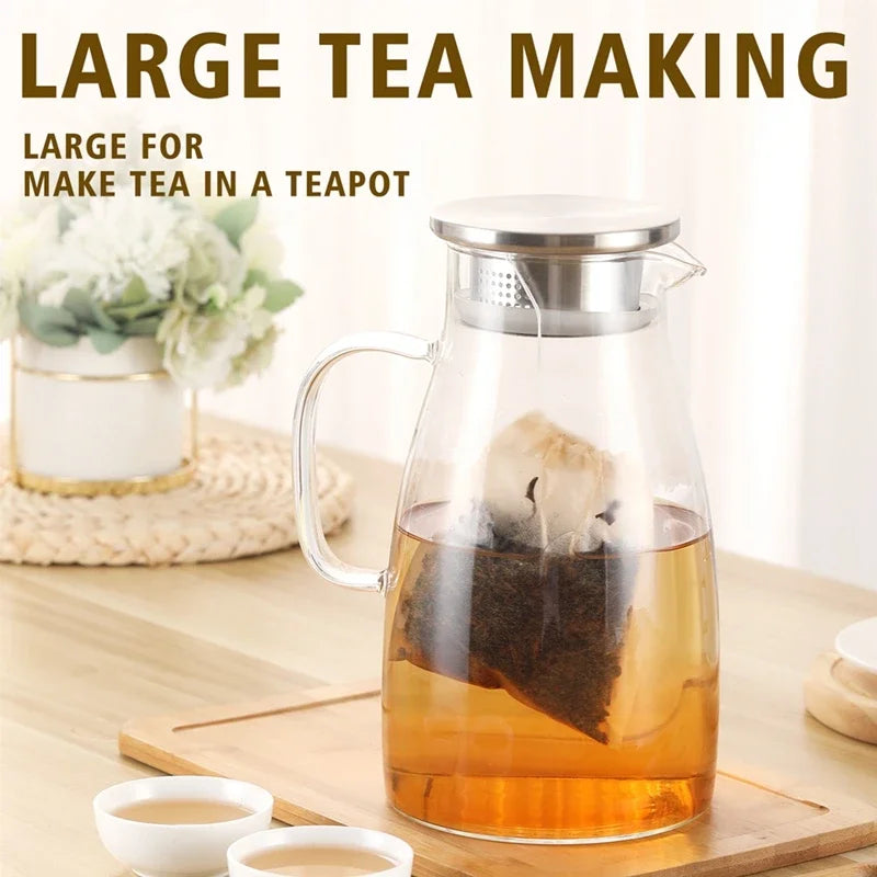 100pcs Empty Tea Bags with Drawstring – Disposable Filter Bags for Loose Leaf Tea, Coffee Beans, Herbal Powder & Spices, Biodegradable Paper Tea Strainer Bags for Home Brewing