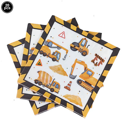 Construction Truck Slap Bracelets – Kids' Engineering-Themed Wristbands for Construction-Themed Birthday Parties, Party Favors & Goodie Bag Fillers