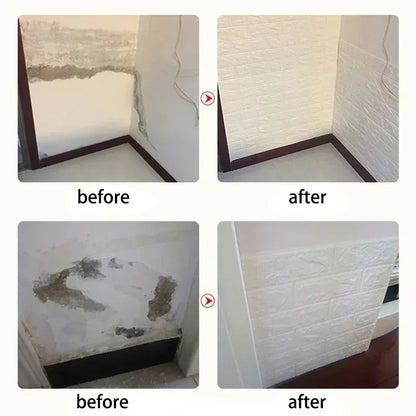 Papel tapiz de ladrillo de espuma 3D autoadhesivo – Paneles de pared impermeables despegables y pegables (70 × 1000 cm)