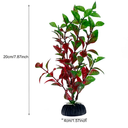 Artificial Aquarium Plants – Plastic Aquatic Underwater Plants for Fish Tank Decoration, Aquascaping & Aquarium Accessories