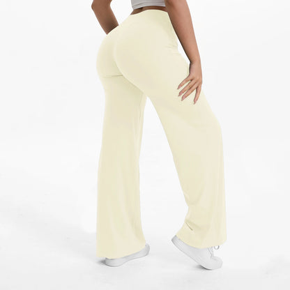 NCLAGEN Pantalones de Yoga de Pierna Recta SoftMotion para Mujer – Leggings de Gimnasio de Tiro Medio Efecto Segunda Piel, Pantalones Deportivos para Pilates y Correr, para Fitness, Entrenamiento y Uso Diario