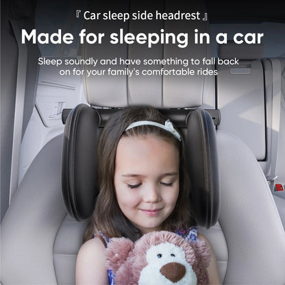 Adjustable Memory Foam Car Headrest Pillow – 180° Rotating Neck Support Cushion for Travel, Road Trips & Comfortable Car Sleeping