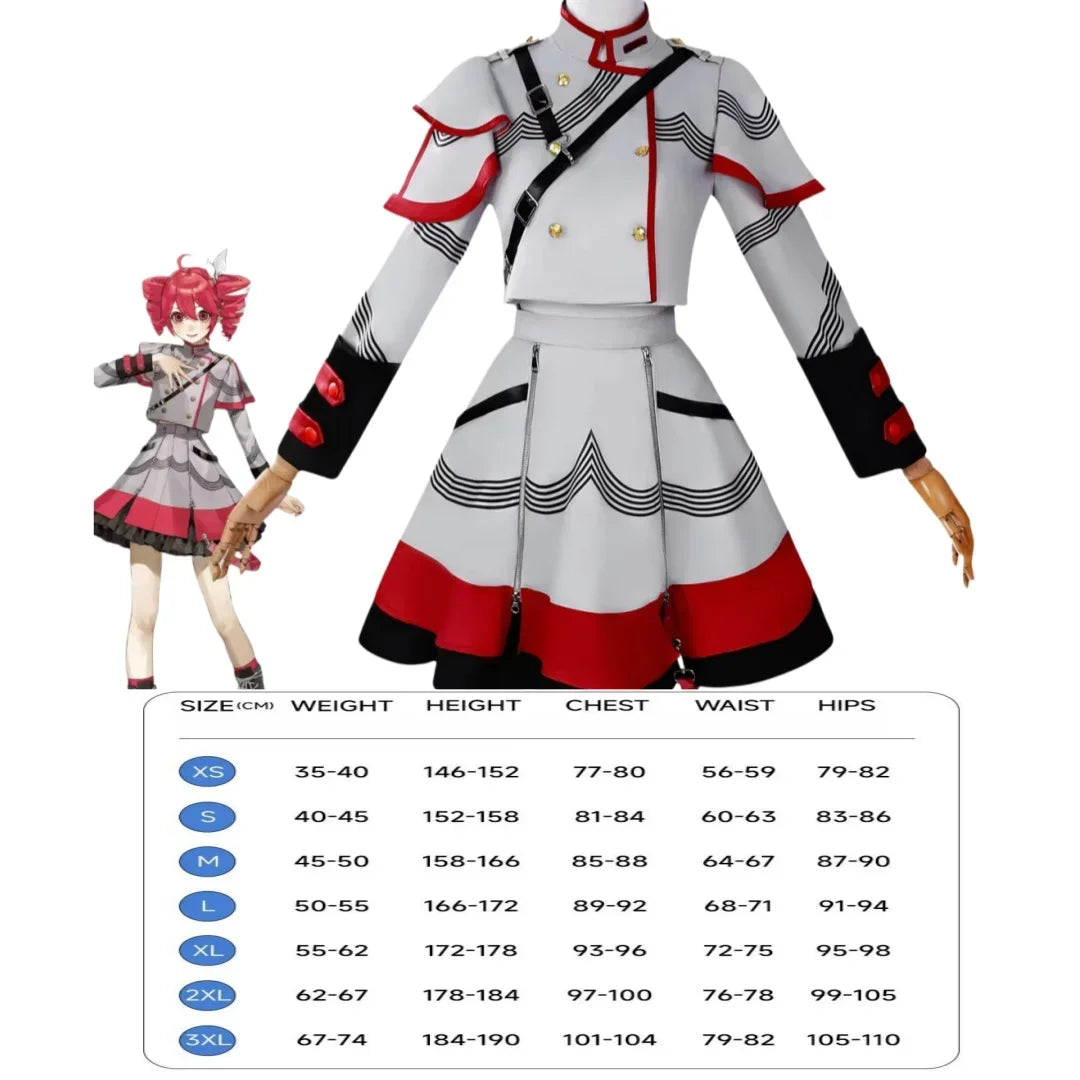 Anime Cosplay Costume Full Set with Wig & Shoes – Women's Halloween Outfit