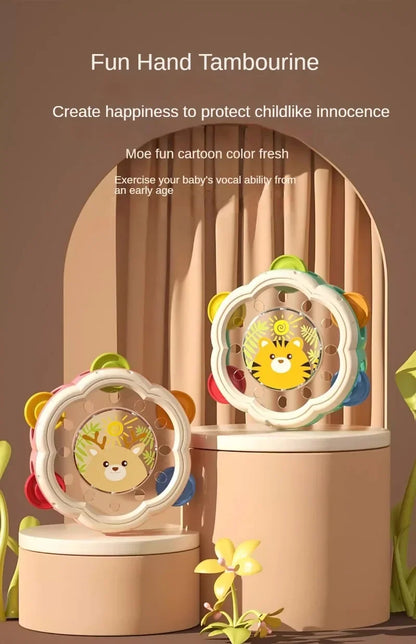 Tambor Musical para Bebés – Instrumento Montessori de Aprendizaje Temprano para Niños de 1 a 3 años, Juguete Musical Interactivo para el Desarrollo Manual, Juego Sensorial y Regalo Educativo