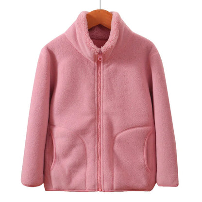 Teen Boys and Girls Winter Fleece Jacket, Thick Warm Windproof School Coat, Cozy Casual Outerwear for Older Teens and Young Adults