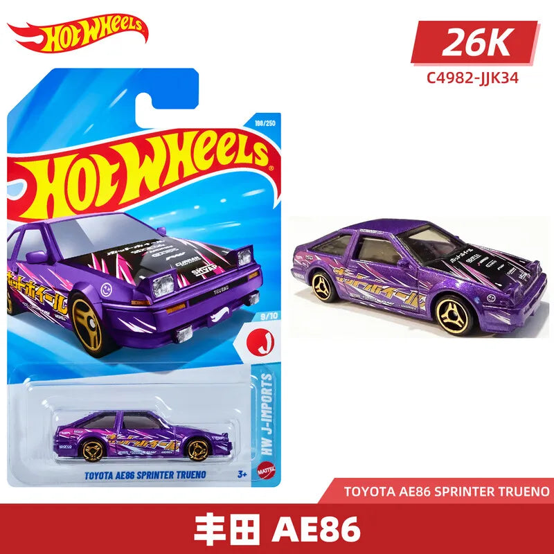 Hot Wheels C4982 Lote 2026K Coche de metal a escala 1:64 – Ferrari, BMW, Nissan GT-R, Supra y F1, Juguete coleccionable de aleación en miniatura