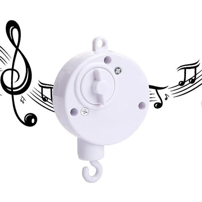 Baby Wooden Bed Bell Bracket – Newborn Crib Mobile Stand for 0-12 Months, Wooden Hanging Toy Holder with Crochet Bed Bell Rattle, Infant Nursery Decoration & Sensory Baby Toy Accessory